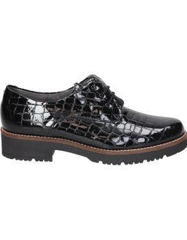 Zapatos De Piel Para Mujer Pitillos 10771 Negro 39