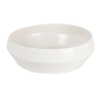 Ensaladera de cerámica blanca