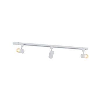 Sistema de carril moderno monofásico 3 focos blancos