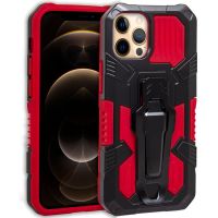 cool funda hard clip roja para iphone 12 pro max