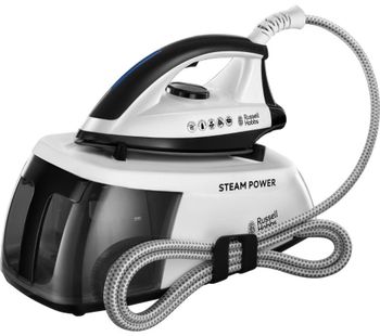RUSSELL HOBBS Steam Power 24420 Steam Generator Iron - Black & White, Black