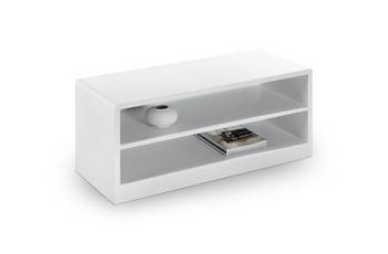 London High Gloss White Compact TV Unit