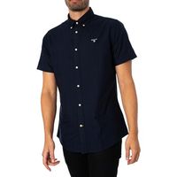 barbour camisa manga corta camisa de manga corta de sastre oxtown para hombre