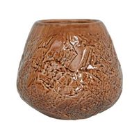 florero decoracion del hogar gres impermeable marron betta