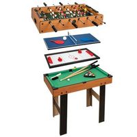 mesa madera con 4 multijuegos 87x43x73cm