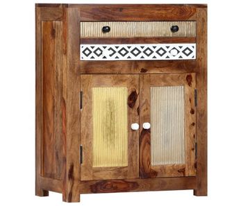 Vidaxl aparador de madera maciza de acacia 60x30x75 cm