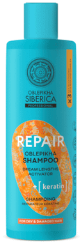 Natura Siberica Champú Reparador Queratina 400 ml