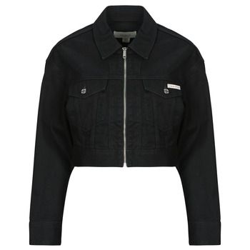 Calvin Klein Jeans Cazadora vaquera DENIM CROPPED JACKET SOFT BLACK para mujer