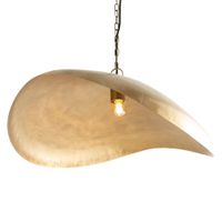 lampara de techo de metal dorado d74