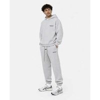 fear of god jersey essentials fw24 fleece hoodie light heather gray para hombre