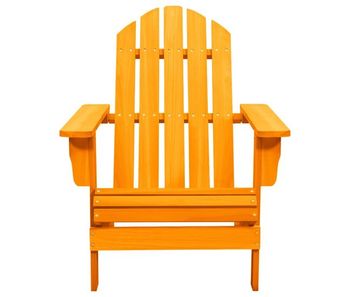 Silla de jardin adirondack madera maciza de abeto naranja