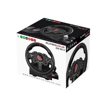 Volante gaming Subsonic Superdrive 220 RS-X RGB 180° con pedales y palanca