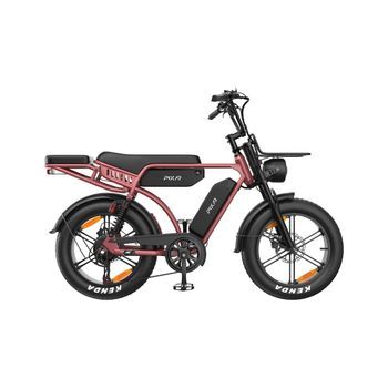 Bicicleta Eléctrica Pixar M9 - Motor 250w Batería 48v17.5ah+17.5ah 20x4 Frenos Hidráulicos - Oro Rosa