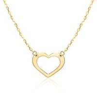 cadena corazon para mujer en oro de 9 quilates