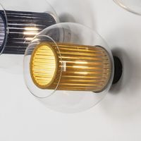 aplique de pared bola cuerda oro