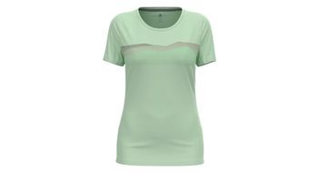 Camiseta tecnica de mujer odlo f dry ridgeline verde claro