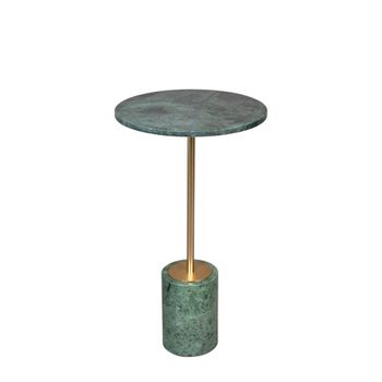Mesa auxiliar de mármol verde
