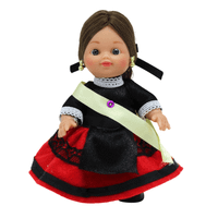 muneca regional palentina folk artesania original coleccion 15 cmvestido tipico palencia fabricada en espana