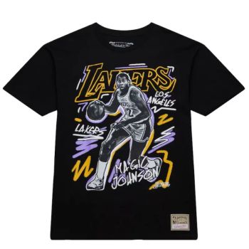 Camiseta Magic Johnson NBA Chalked Up Lakers Mitchell and Ness