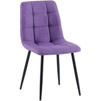silla de comedor antibes de tela lila 55x45x84 cm clp