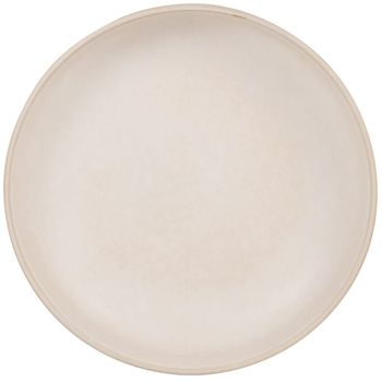Plato plano de gres beige