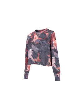 Camiseta de montaña 4F Crop Top negro Mujer