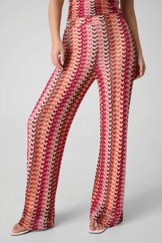 Pantalones Anchos A Rayas