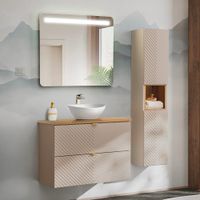 conjunto de muebles con lavabo paneles de melamina y de mdf cachemira