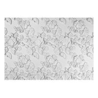 papel pintado 3d - white ornament roses 250x175 cm