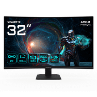 monitor gigabyte 32 gs32qcacurvova2560x1440 qhd027pp350011ms180hz2hdmi1dp