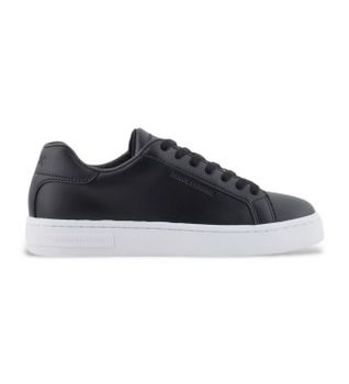 A|X Armani Exchange para mujer. XW000295AF11912UC001 Zapatillas de piel negro (41), Plano, Cordones, Casual