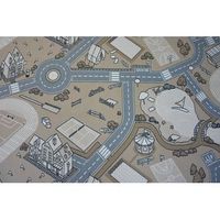 moqueta antideslizante infantil street beige 200x350 cm