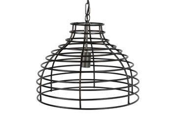 Lampara techo metal negro 43x43x32 cm