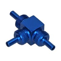 conexion manguera de freno allegri 3 vias m10x1 macho alu azul