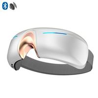 masajeador ocular con 5 modos proteccion ocular vibracion descompresion reposo y libre reproduccion de musica bluetooth 21x12x8 cm color blanco