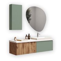 composicion bano 6 piezas venere robleverde salvia en mdf