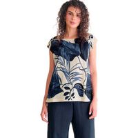 lisca blusa top de verano sin mangas portofino para mujer