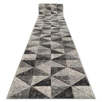 Alfombra De Pasillo Feel 5672/16811 Triángulos Gris/antracita/crema 1 120x210 Cm
