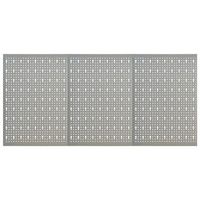 tableros de clavijas para pared 3 unidades  paneles decorativos acero 40x58 cm cfw40931