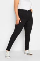 yours for good vaqueros negros super ajustados skinny ava  mujer curvy y tallas grandes yours for good