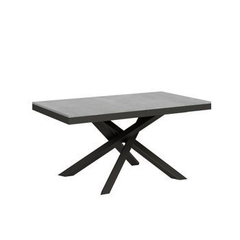 Mesa Extensible 90x160/420 Cm Volantis Evolution Cemento Estructura Antracita