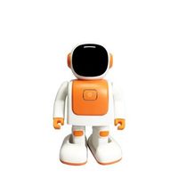 robot bluetooth con inteligencia artificial y altavoz planet robert naranja