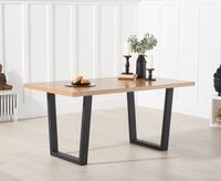 orangon 160cm industrial dining table
