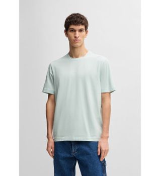 BOSS para hombre. 50473278 Camiseta TChup azul claro (S), Casual, Algodón, Manga corta