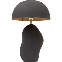 lampara de mesa negro 48 cm de acero
