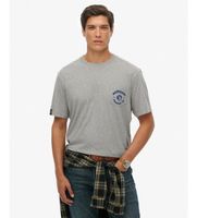 superdry para hombre m1012288a camiseta merchant graphic gris xl casual algodon manga corta