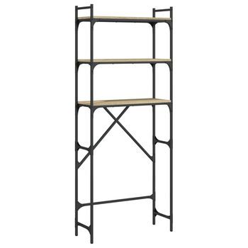 Estantería Lavadora Madera Ingeniería Roble Sonoma 67x25x163 Cm Vidaxl