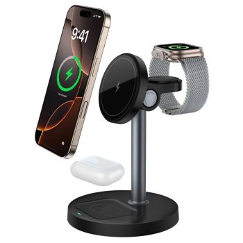 Cargador inalámbrico magnético S11 15W soporte de carga inalámbrica rápida para teléfonos inteligentes para iPhone 16, 1