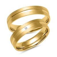 alianzas de oro con diamante