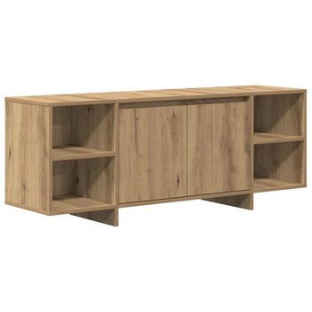Mueble De Tv | Mueble De Salón | Gabinete De Tv Madera De Ingeniería Roble Artisan 130x35x50 Cm